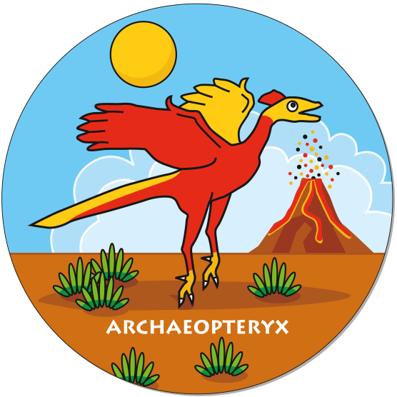 Runde Legekarte Archaeopteryx