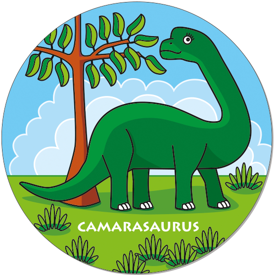 Runde Legekarte Camarasaurus
