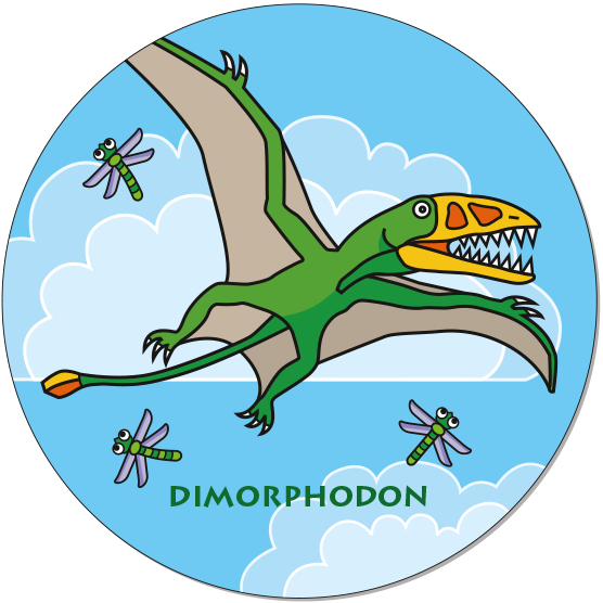 Runde Legekarte Dimorphodon