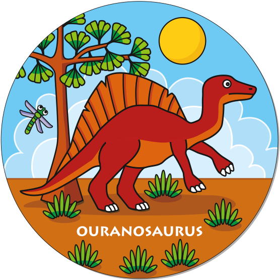 Runde Legekarte Ouranosaurus