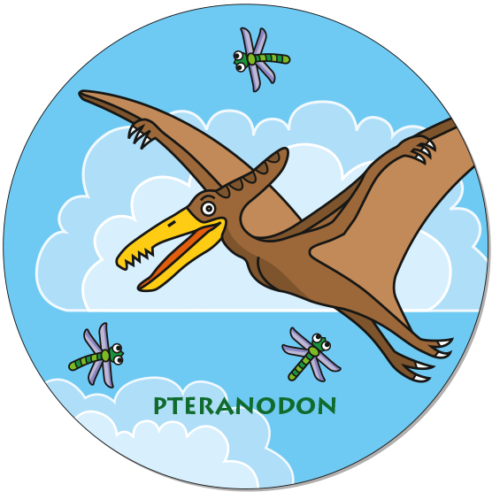 Runde Legekarte Pteranodon