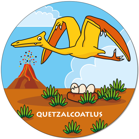 Runde Legekarte Quetzalcoatlus
