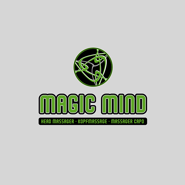 Logo Magic Mind - In einem Kreis angeordnete Andeutung von Synapsen eines Gehirns.