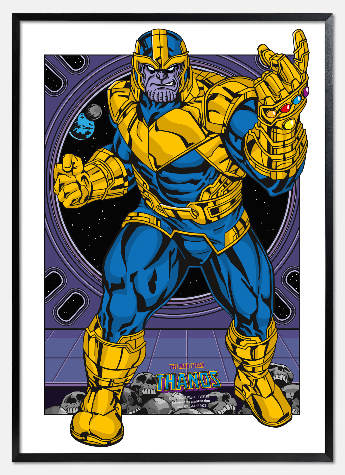 Poster Thanos Rahmen